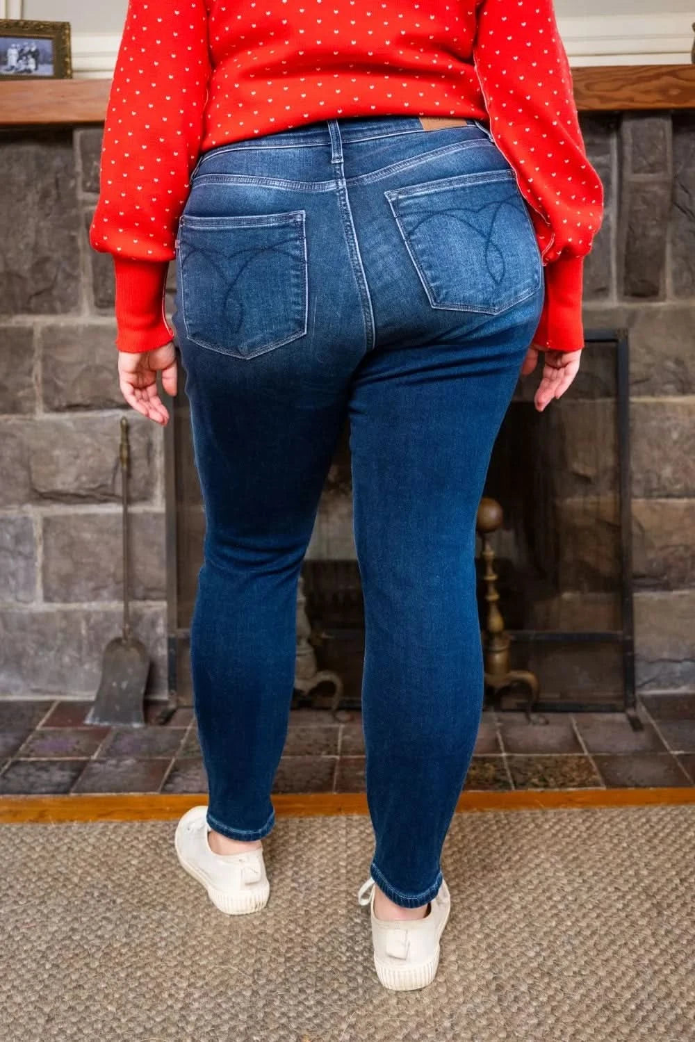 Judy Blue Full Size Washed Thermal Skinny Jeans Plus Size in - photo