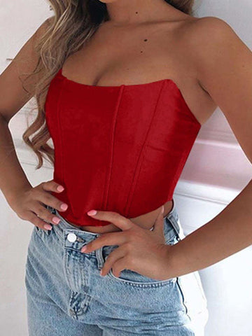 Amber Tube Cropped Top - SwagglyLife Home & Fashion Amber Tube Cropped Top - SwagglyLife Home & Fashion
