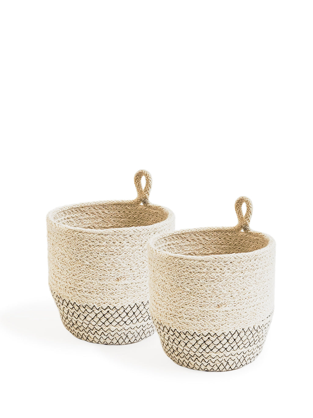 Amari Loop Bin - Black in Set of 2 - STORAGE photo