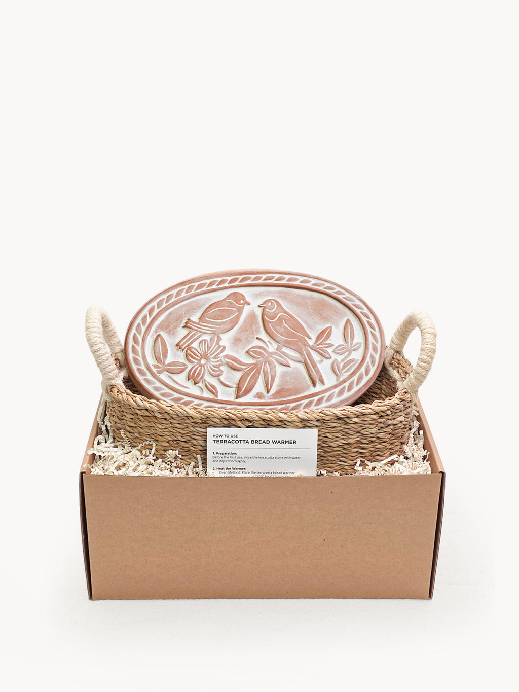 Bread Warmer & Basket - Lovebirds Oval in - KITCHEN photo