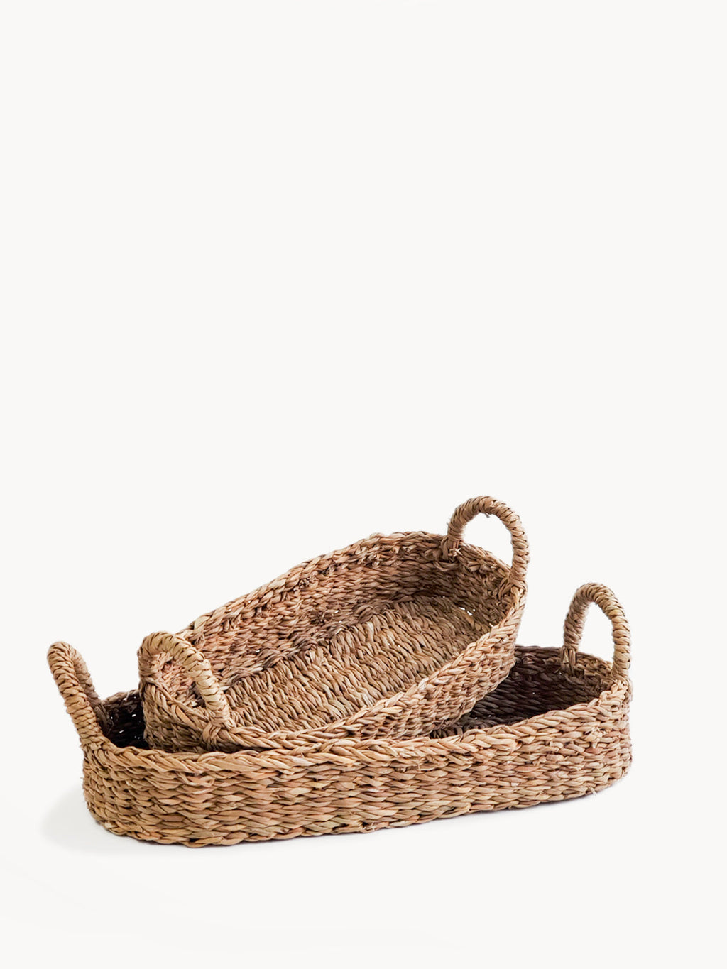 Savar Bread Basket with Natural Handle in Set of 2 - Storage & Organization photo