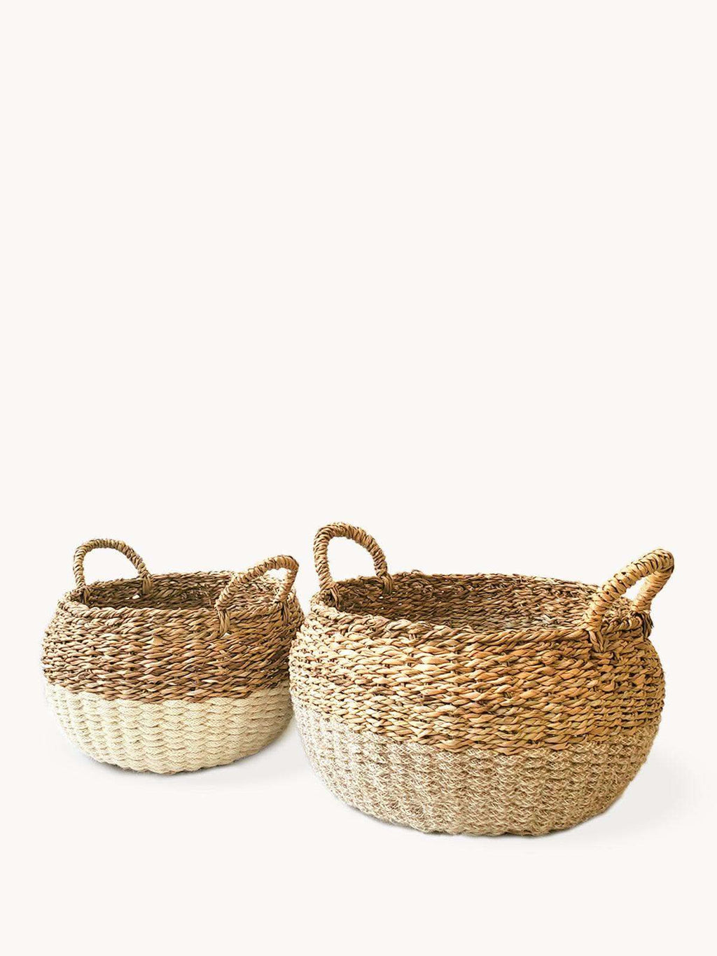 KORISSA Ula Floor Basket - Natural - SwagglyLife Home & Fashion