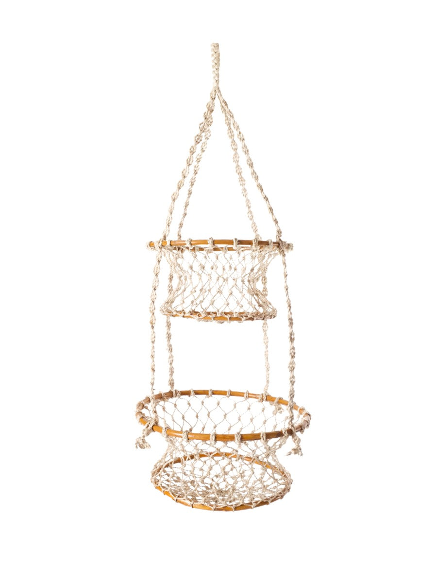 Jhuri Double Hanging Basket in - PLANT DECOR photo