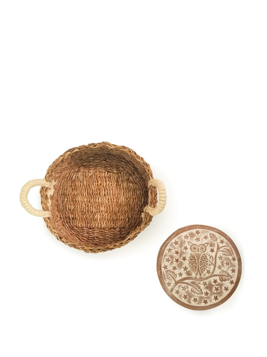 KORISSA Bread Warmer & Basket - Owl Round in - KITCHEN photo