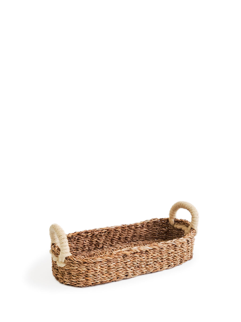 KORISSA Savar Bread Basket with White Handle in Small - Storage & Organization photo