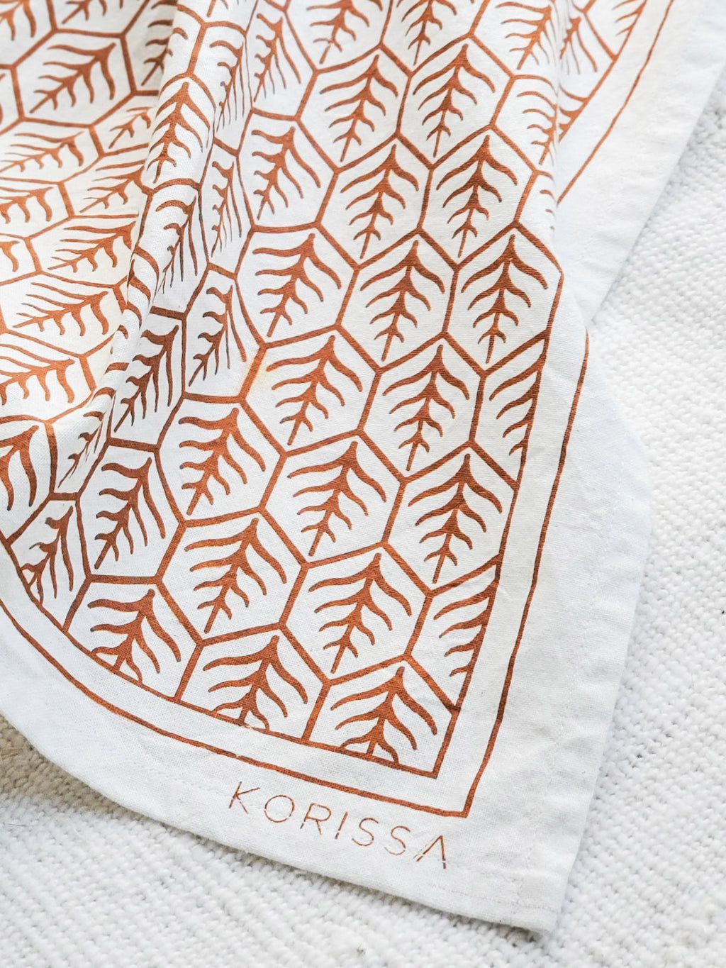 Hand Screen Printed Tea Towel - Set of 2 in - Kitchen Linens Sets photo