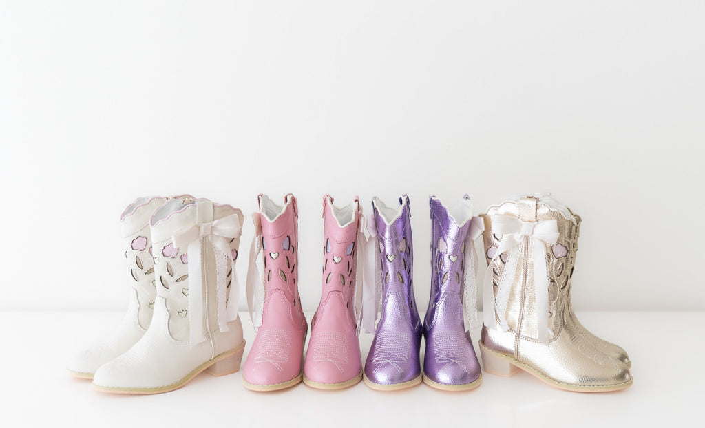 Sweetheart Bow Cowgirl Boots- Pink in - Shoes photo