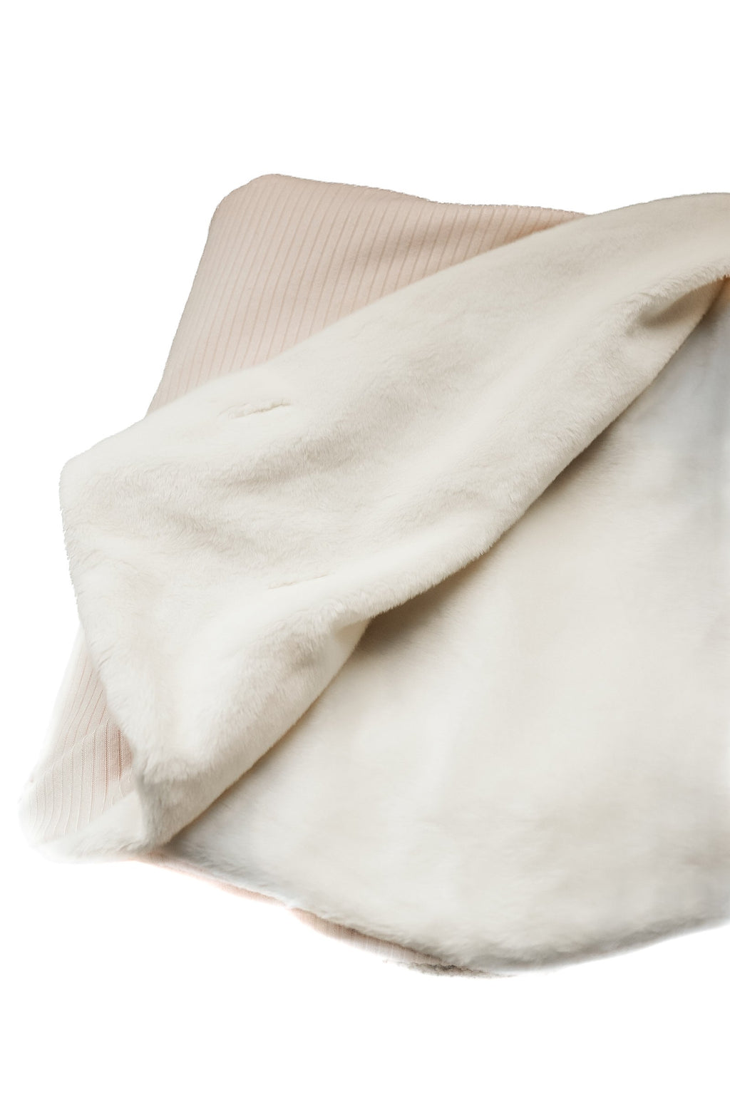 Little Mae & Co. Oat Ribbed Toddler Blanket in - photo
