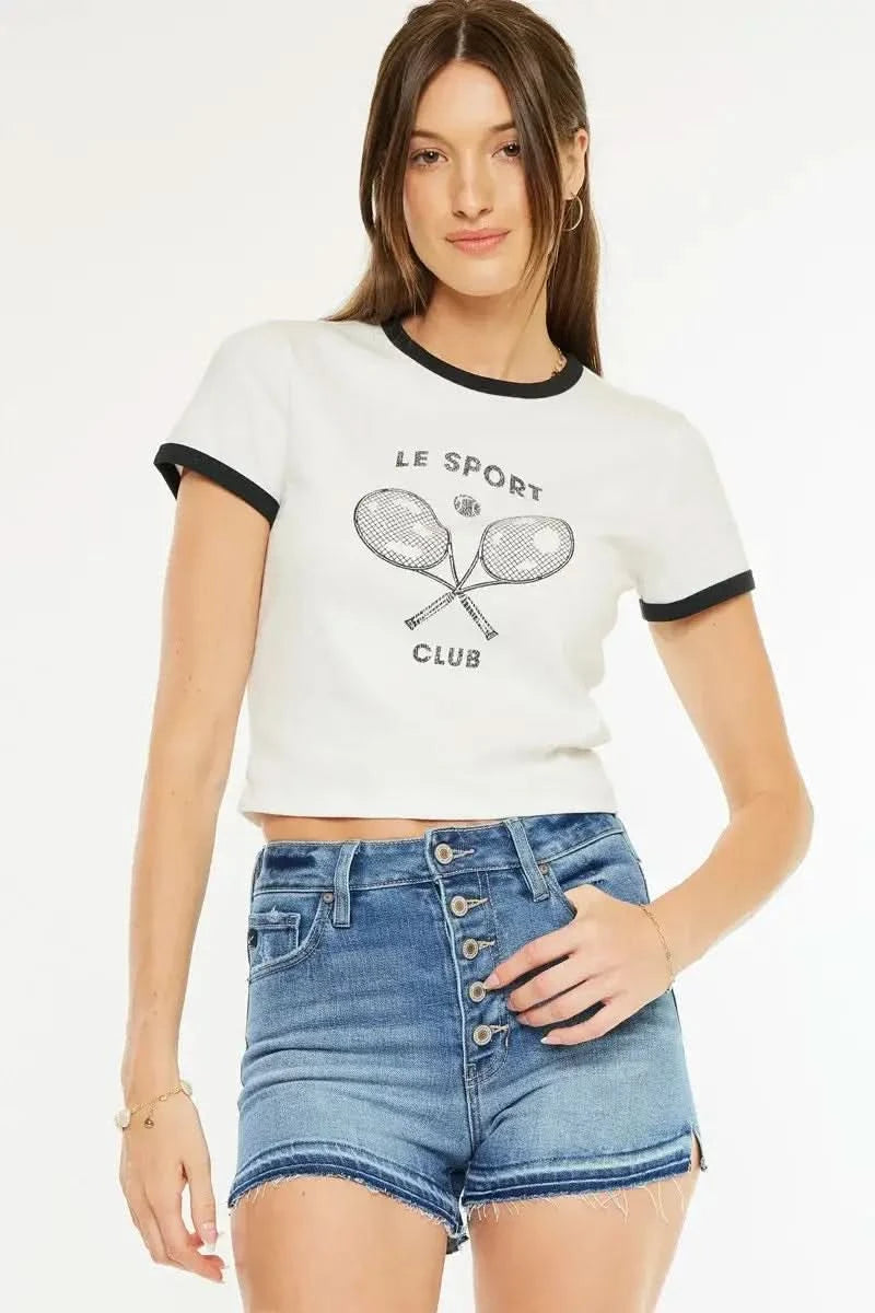 Kancan High Rise Release Hem Denim Shorts - SwagglyLife Home & Fashion