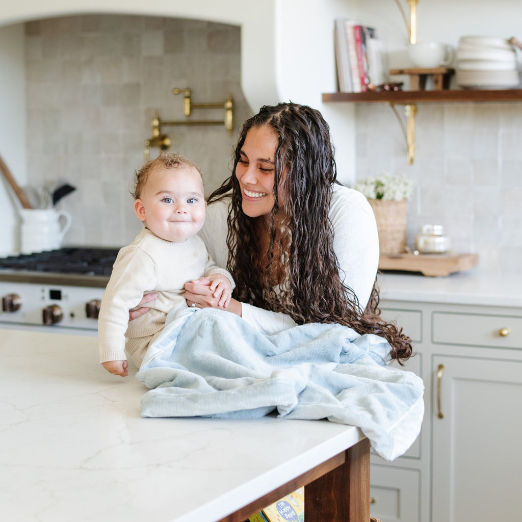 LUSH RECEIVING BLANKETS in Chambray - Receiving Blanket photo