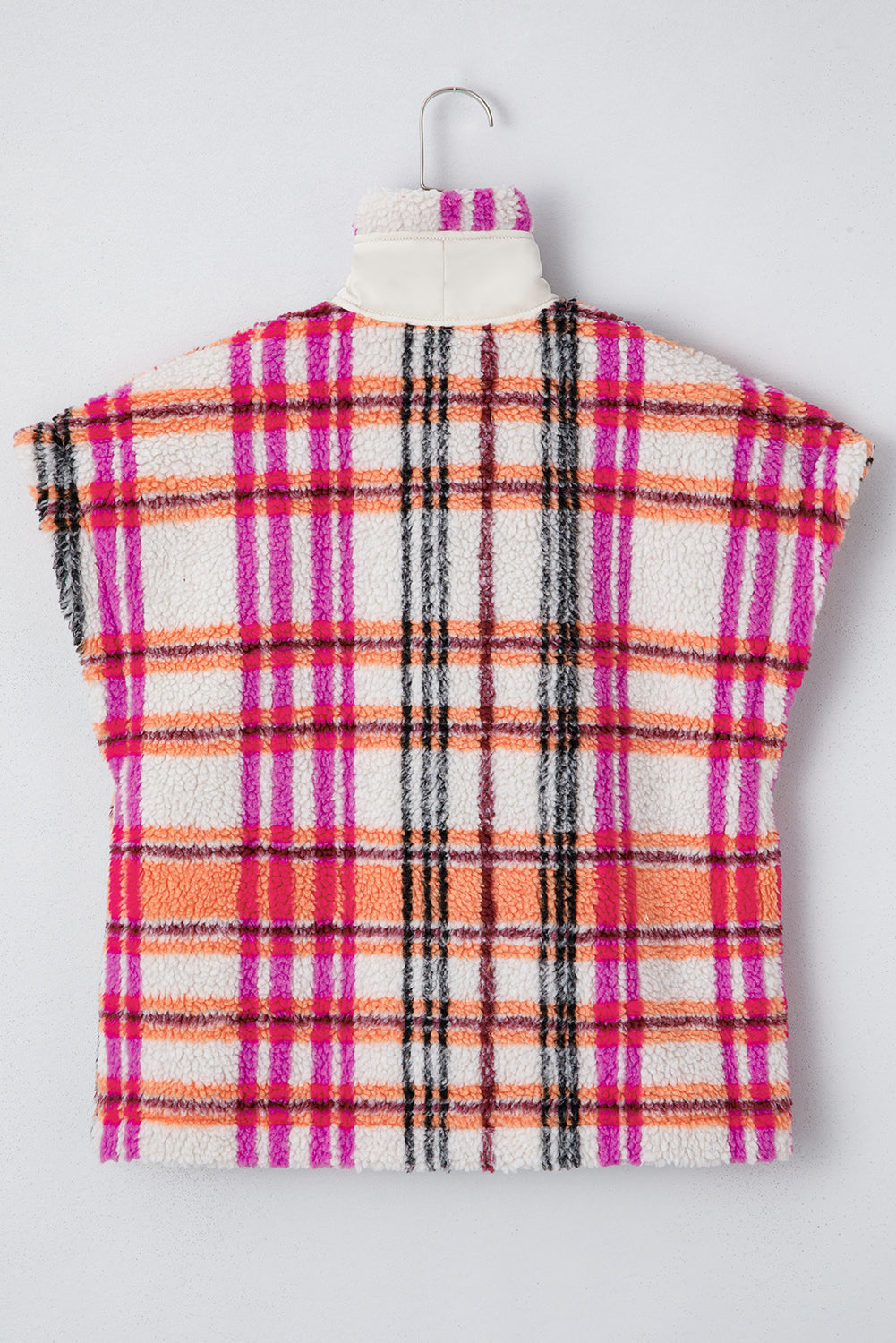 Molly Sherpa Plaid Jacket Vest in - Outerwear/Vests photo