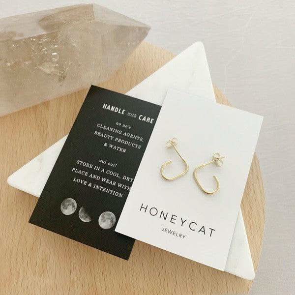 Paulette Oblong Hoops in - Earrings photo