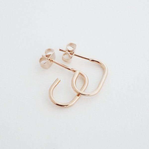 Paulette Oblong Hoops in - Earrings photo