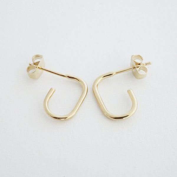 Paulette Oblong Hoops in - Earrings photo