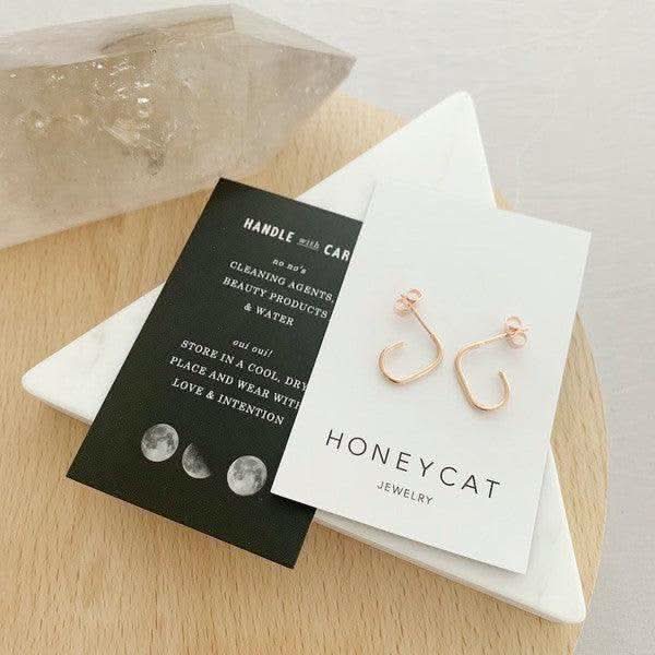 Paulette Oblong Hoops in - Earrings photo