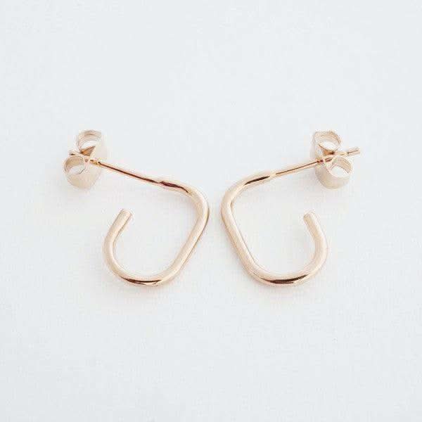 Paulette Oblong Hoops in - Earrings photo
