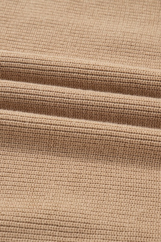 Zariah Embellished Keyhole Ribbed Sweater in - photo