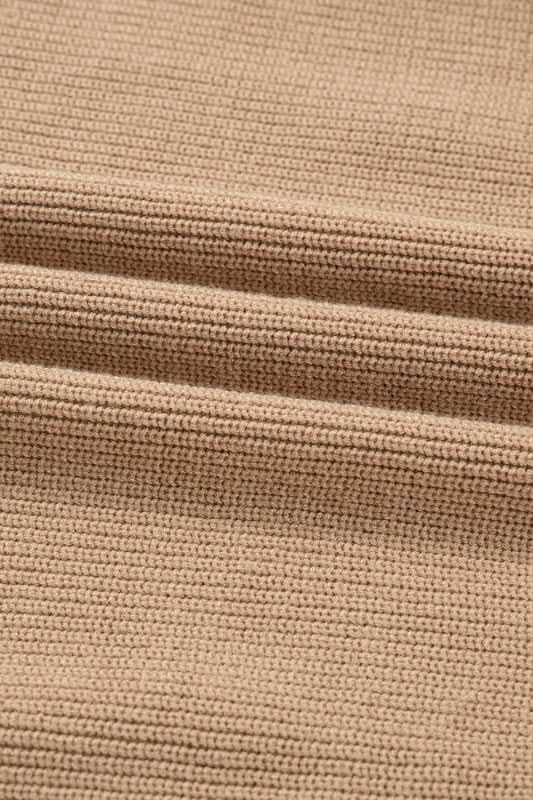 Zariah Embellished Keyhole Ribbed Sweater in - photo