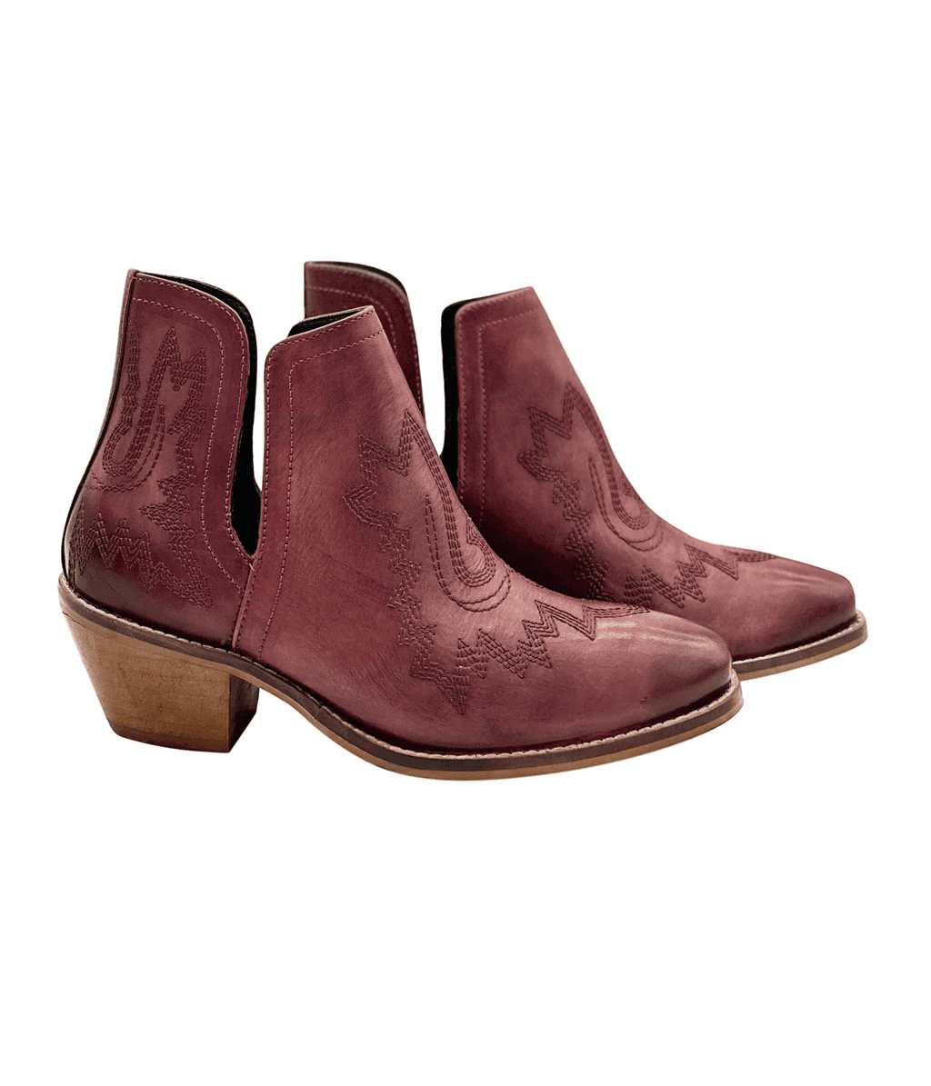 NAUGHTY MONKEY Kickin' Booties in Burgundy in - Shoes photo