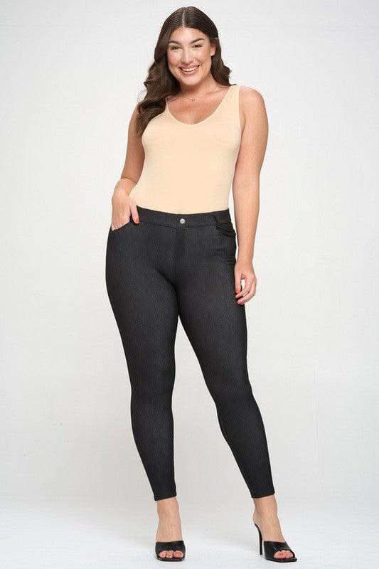 Reversible V-Neck Basic Tank Top Thong Bodysuit in - photo