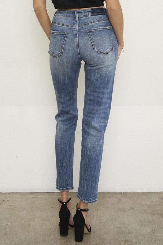 HIGH RISE GIRLFIRNED JEANS - SwagglyLife Home & Fashion