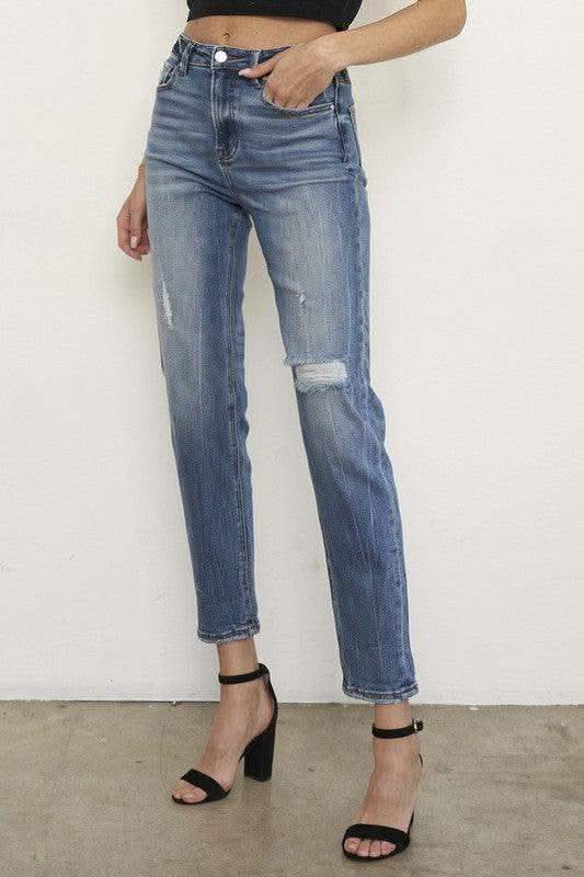 HIGH RISE GIRLFIRNED JEANS - SwagglyLife Home & Fashion