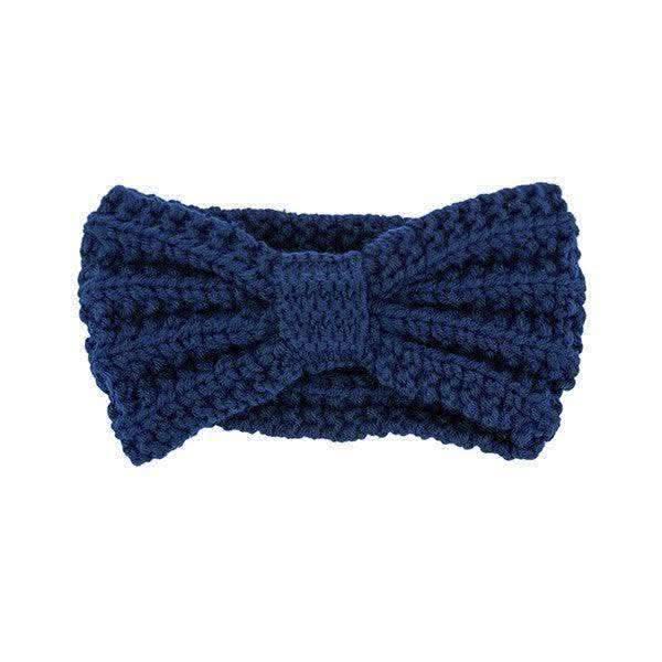 Knitted Bow Winter Headband in CBCB Os - Headbands photo