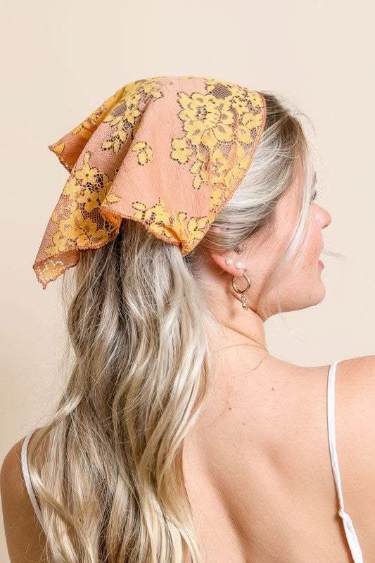 Bohemian Floral Lace Headscarf - SwagglyLife Home & Fashion