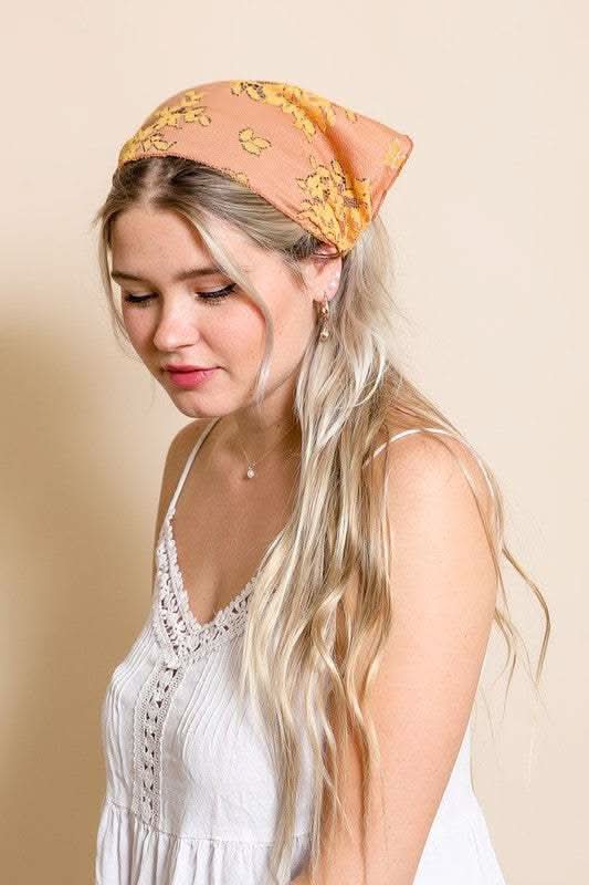Bohemian Floral Lace Headscarf - SwagglyLife Home & Fashion