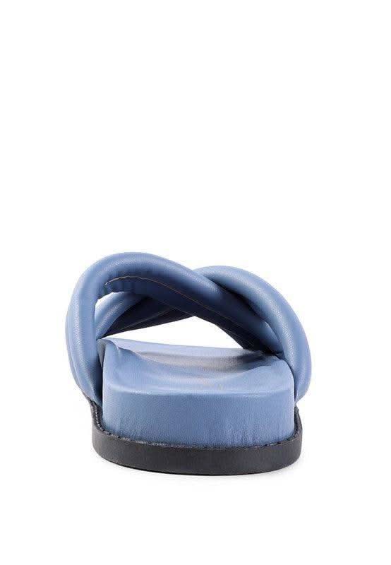 London Rag TORA Quilted Strap Slider Flats, Multiple Colors in - Sandals photo