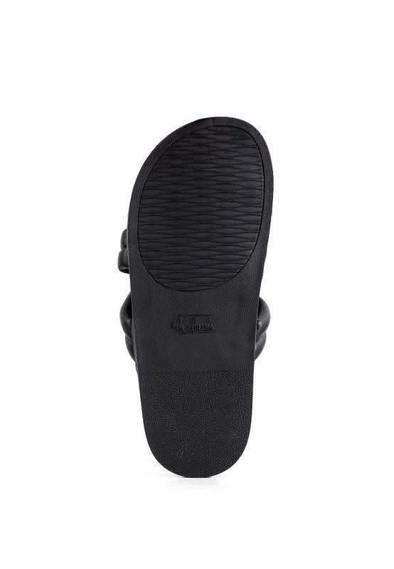 London Rag TORA Quilted Strap Slider Flats, Multiple Colors in - Sandals photo