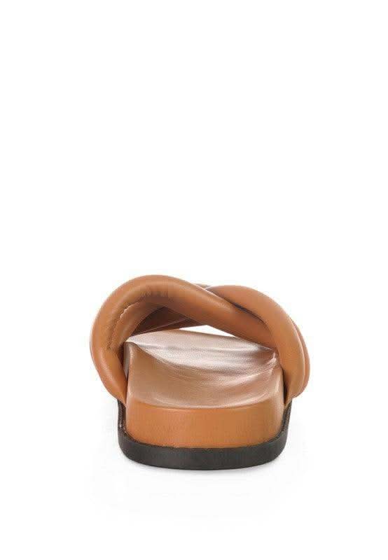 London Rag TORA Quilted Strap Slider Flats, Multiple Colors in - Sandals photo