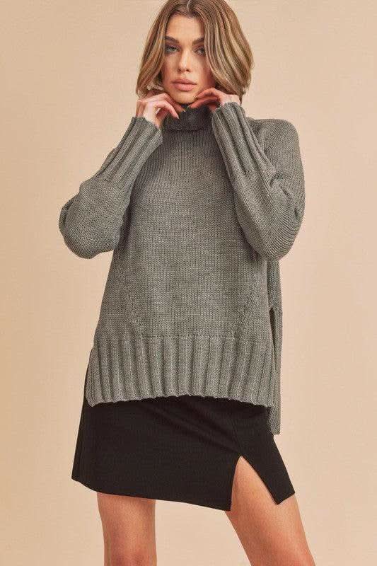Aemi + Co Danica Sweater in BLUE GRAY S - Sweaters photo