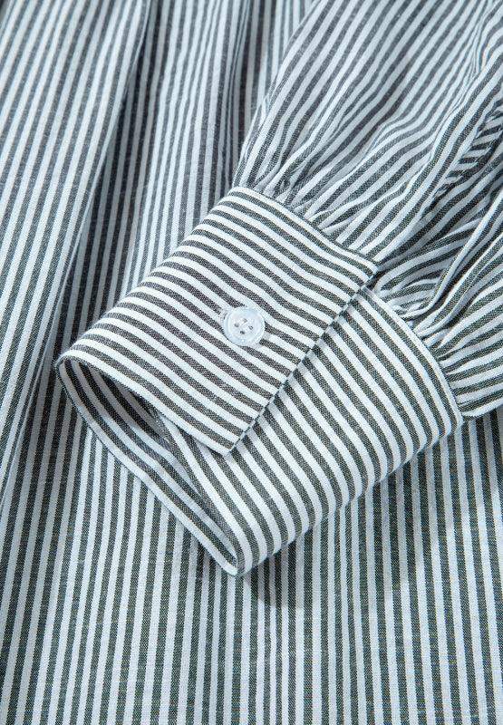 Tied Floral Printed Striped Long Sleeve Dress in - Dresses photo