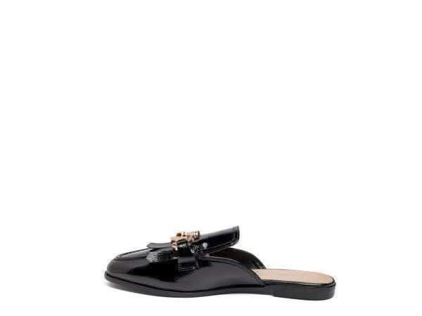 GLADIOLI Metal Buckled Fringe Detail Mules in - Shoes photo