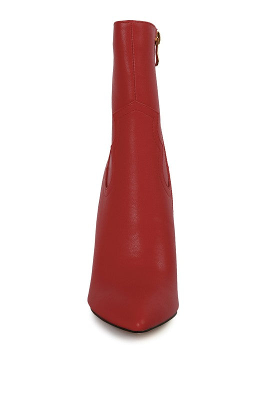 JENNER High Heel Cowgirl Ankle Boot in - photo