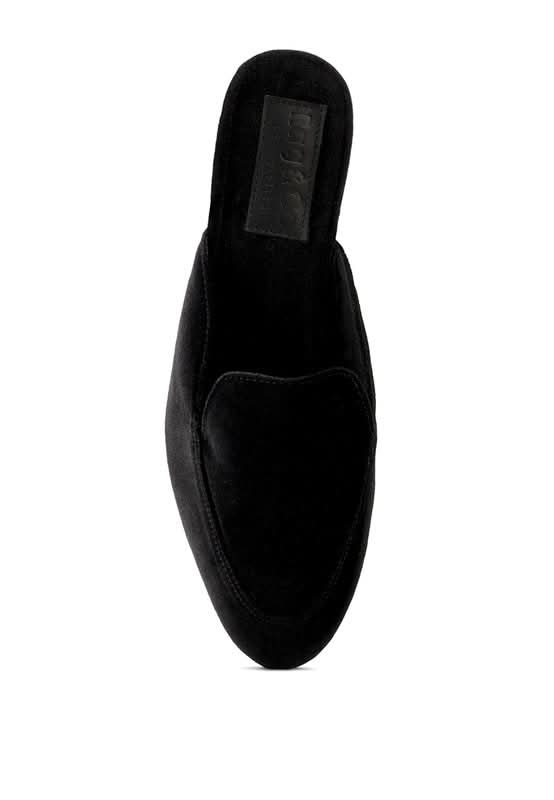 BATISTE Velvet Handcrafted Mules in - photo