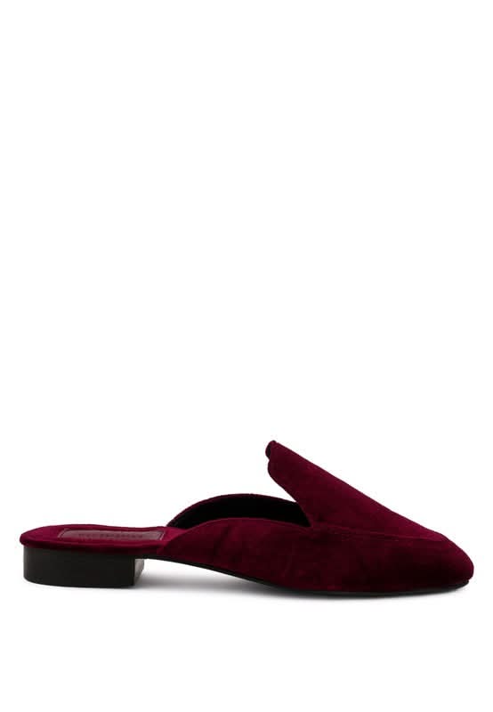 BATISTE Velvet Handcrafted Mules in - photo