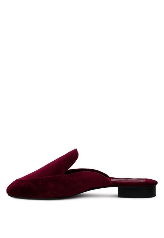 BATISTE Velvet Handcrafted Mules in - photo