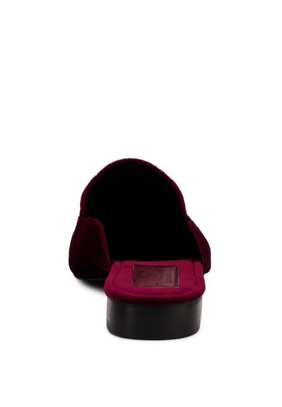 BATISTE Velvet Handcrafted Mules in - photo