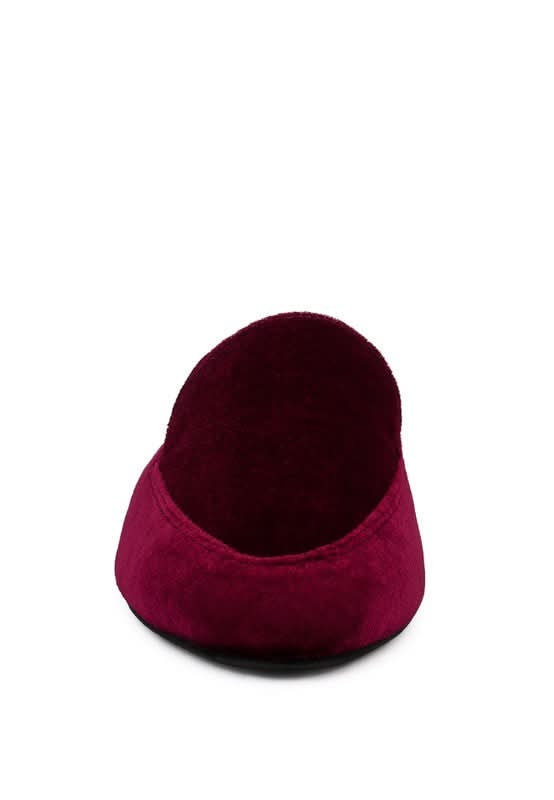 BATISTE Velvet Handcrafted Mules in - photo
