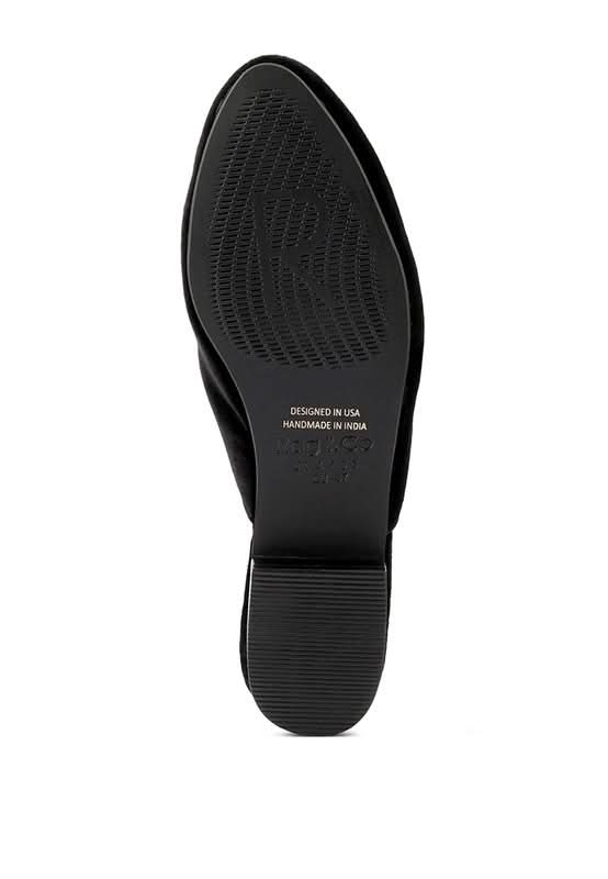 BATISTE Velvet Handcrafted Mules in - photo