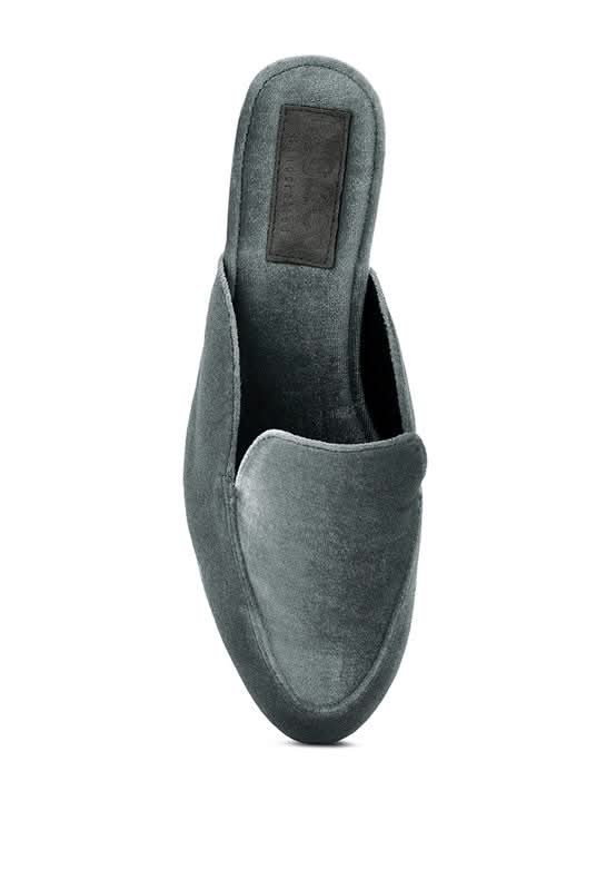 BATISTE Velvet Handcrafted Mules in - photo