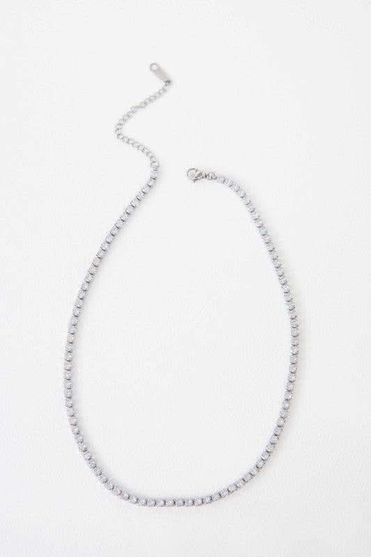 Lovoda Round Stone Tennis Necklace - SwagglyLife Home & Fashion