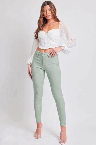 YMI Jeanswear Hyperstretch Mid-Rise Skinny Jeans - SwagglyLife Home & Fashion
