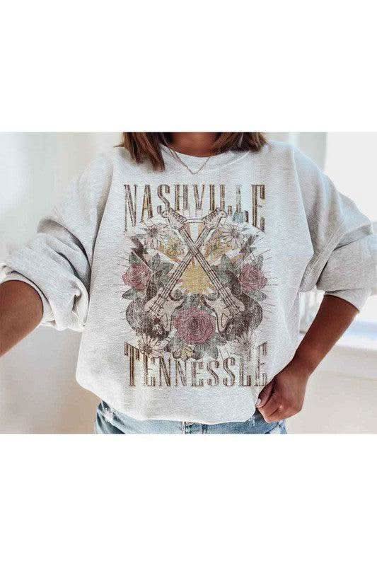 NASHVILLE TENNESSEE Plus Size Graphic Sweatshirt – Made in USA in - photo
