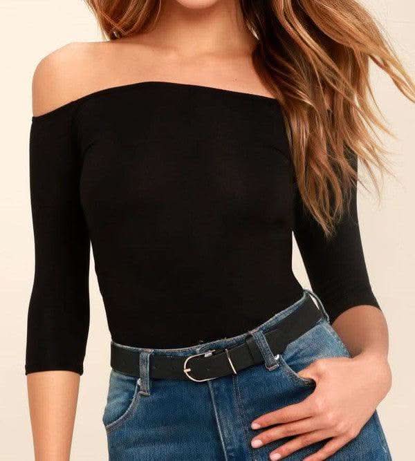 O2 Denim Off-the-Shoulder Top - SwagglyLife Home & Fashion