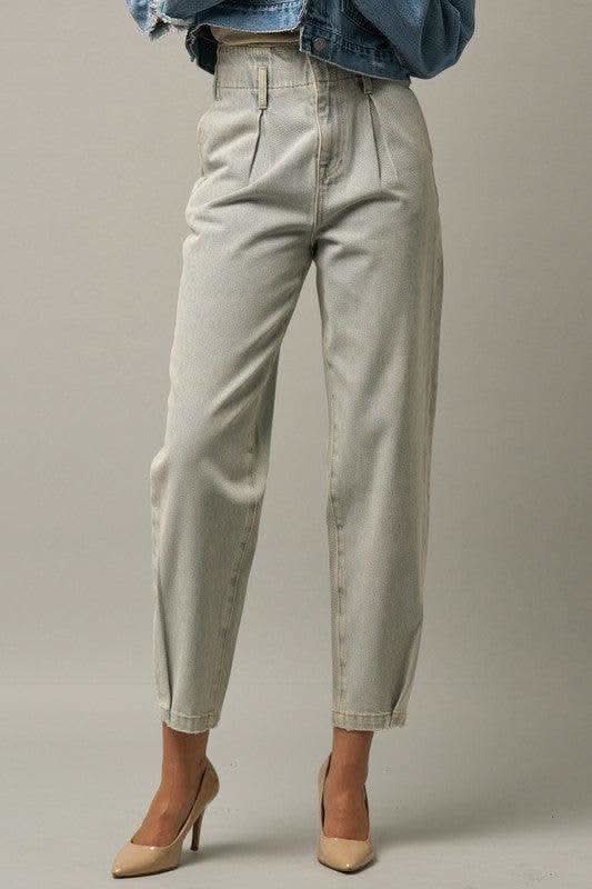 Denim Lab USA Super High Waist Balloon Jeans - SwagglyLife Home & Fashion