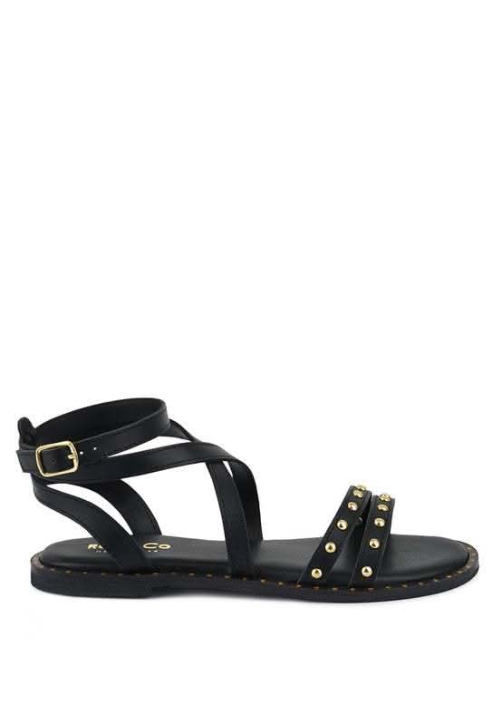 CORRIANE Studs Embellishment Strappy Sandals in - photo