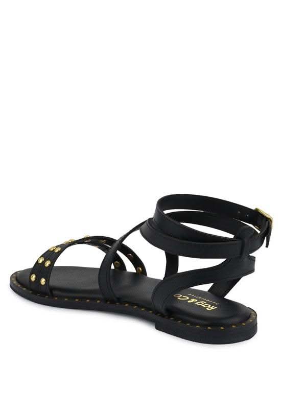 CORRIANE Studs Embellishment Strappy Sandals in - photo